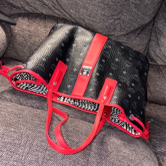MCM Black and Red Tote Bag - Picture 10 of 10